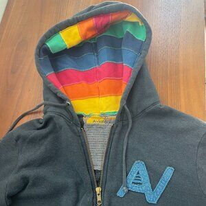 Aviator Nation Rainbow Hooded Hoodie Adult XS (Discontinued in Adult Sizes)